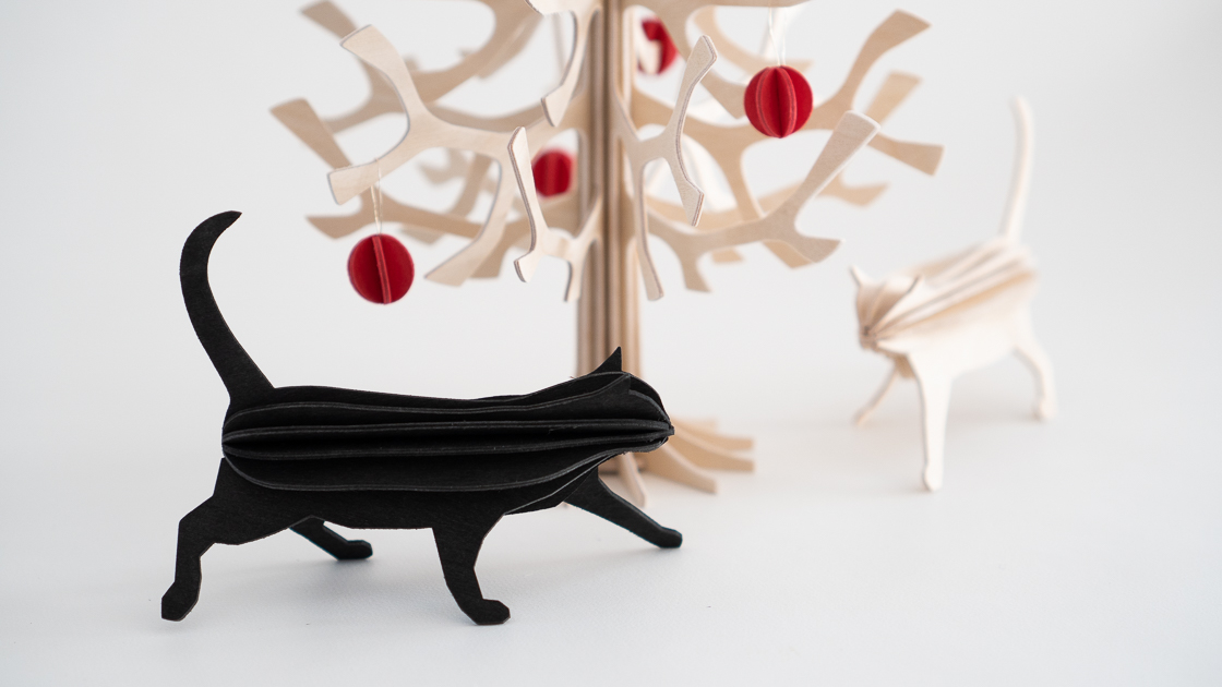 クリスマスツリーと一緒に飾ろう！Loviの猫オブジェ | necogairu